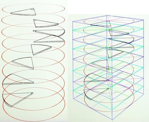 Ipadとprocreateで描く 透視図法を使った螺旋階段の描き方 いちあっぷ