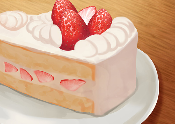 ショートケーキ　描き方