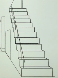 階段の描き方メイキング
