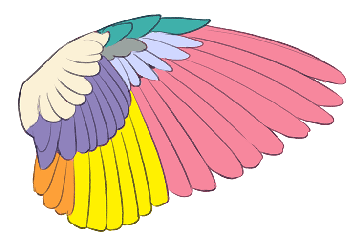 テキトーに描くのはもったいない 見栄え リアルさを融合した翼の描き方講座 いちあっぷ