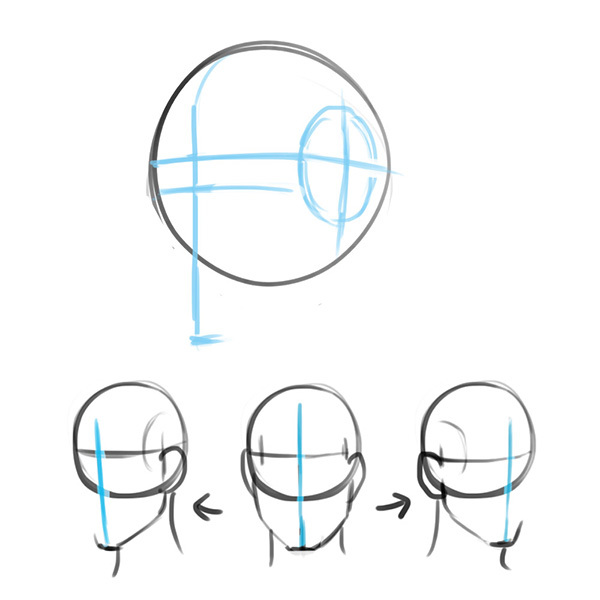 比率のバランスから学ぼう 斜め顔と斜め後ろから見た顔の描き方 いちあっぷ