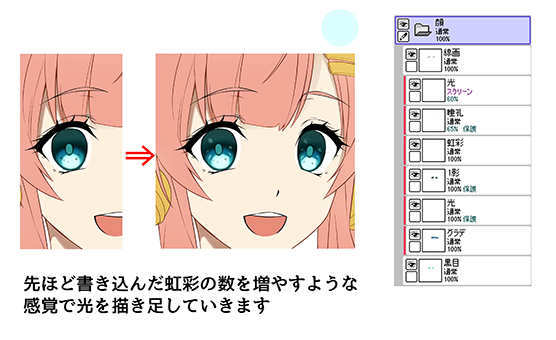 キャラクターに命が灯る 目の塗り方メイキング いちあっぷ