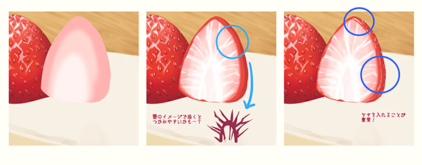 ショートケーキ　描き方