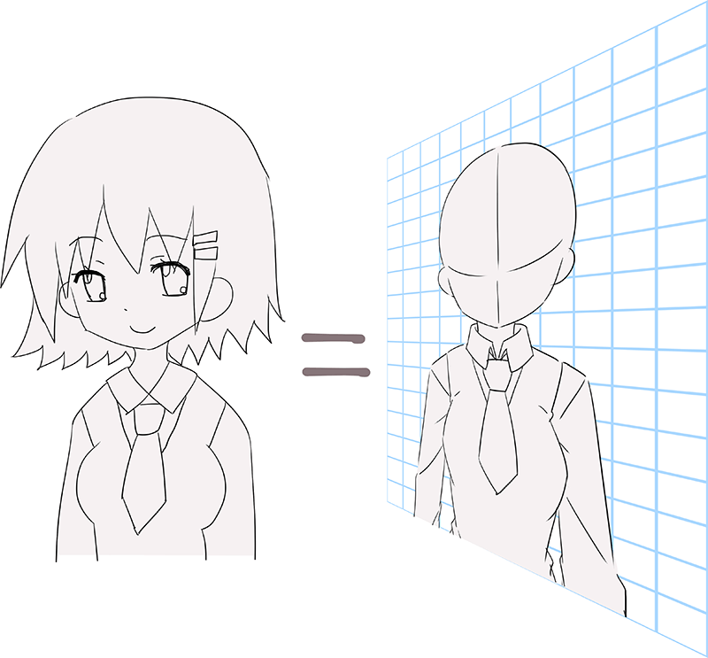 体の描き方