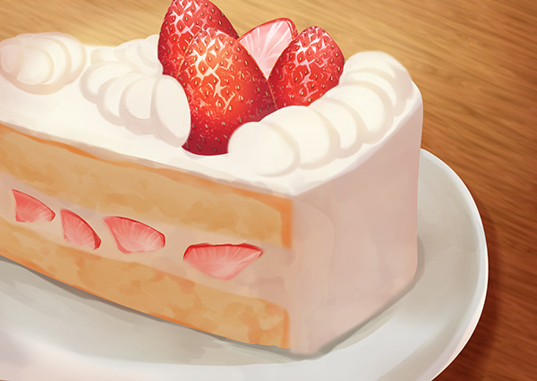 ショートケーキ　描き方