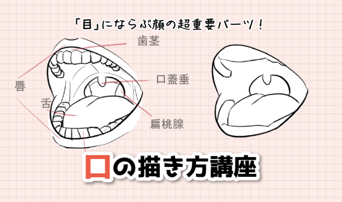 目 にならぶ顔の超重要パーツ 口の描き方講座 いちあっぷ