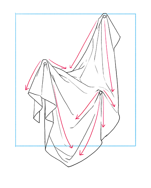 支点を決めよう パターンで覚えるシワの描き方 いちあっぷ