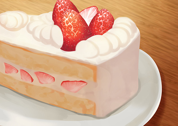 ショートケーキ　描き方