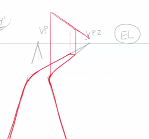 その階段のパース合ってる 曲道と階段の描き方 いちあっぷ