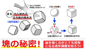 塊の秘密！ 絵を描くのがとても簡単になる造形描画を知ろう！