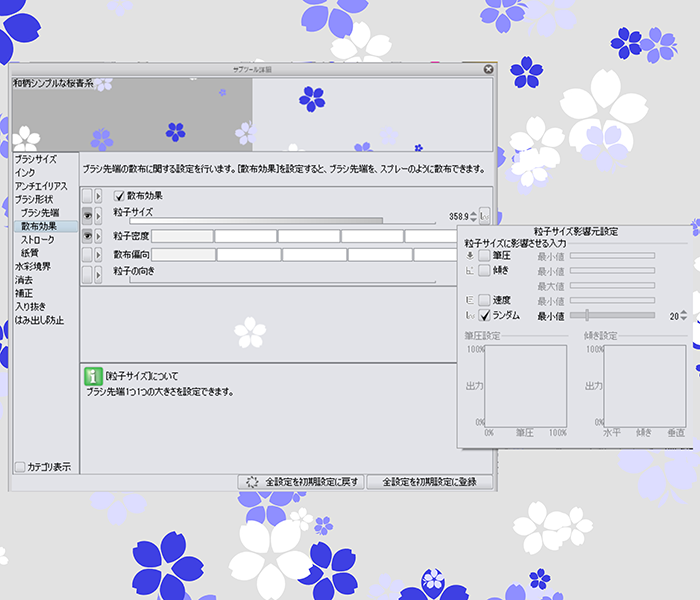 自作ブラシで振袖の柄も簡単作成 和柄の描き方 いちあっぷ