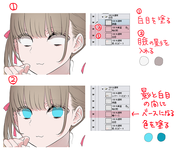 まるで宝石 キラキラ輝く瞳の描き方 塗り方 いちあっぷ