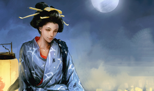 【名画リメイク2】月岡芳年 - 月百姿 四条納涼
